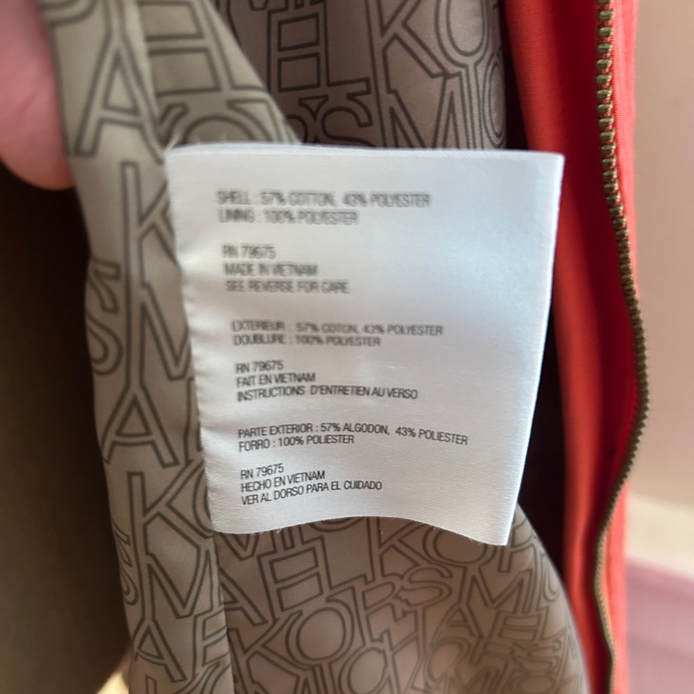 Michael Kors Zip Front Orange Utility Jacket | NEW Never Worn | XL - Picture 7 of 10